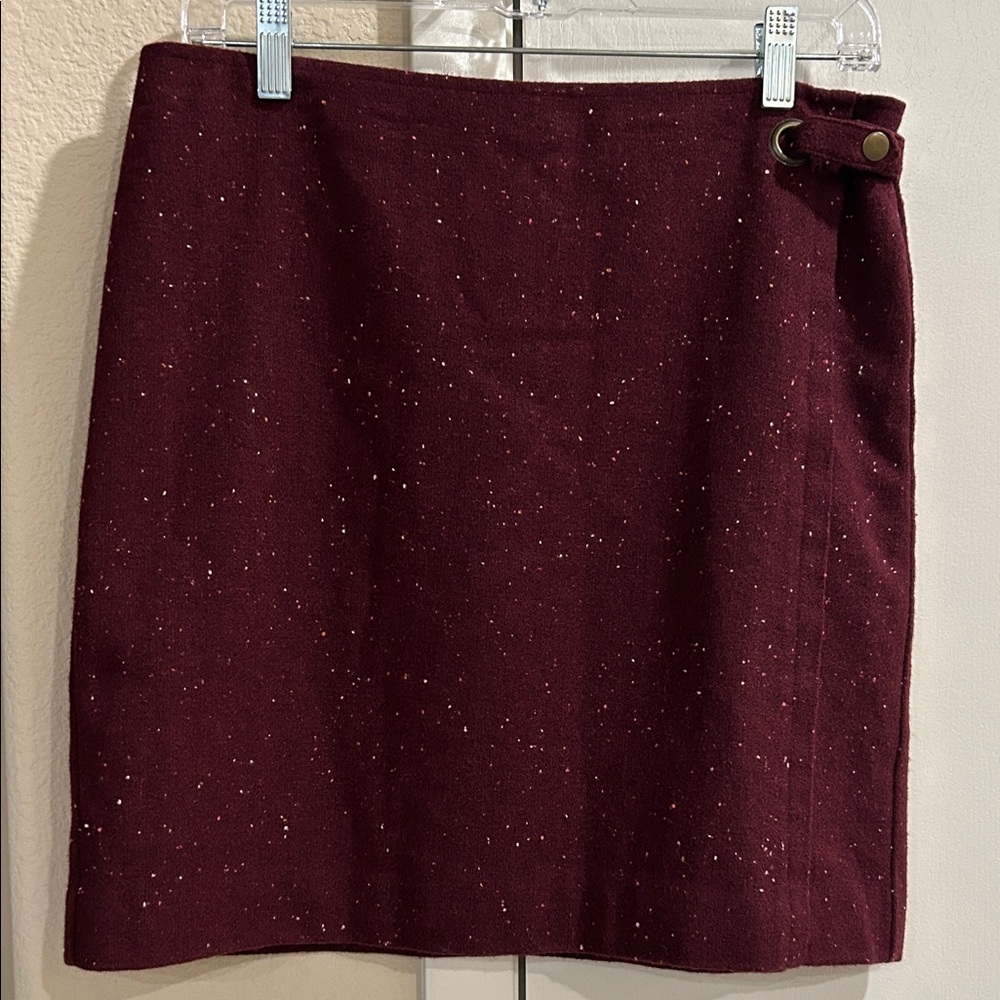 Banana Republic Deep Burgundy Mini Skirt Size 8